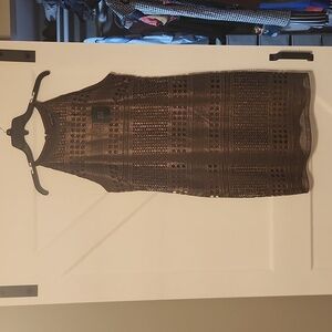 White House Black Market Shimmer Foil Dress